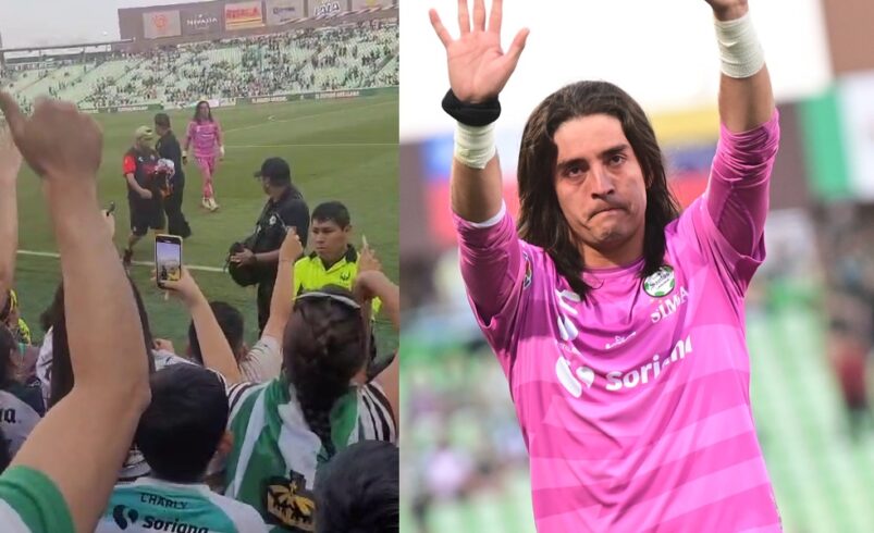 Carlos Acevedo, el único en recibir porras tras último juego del Santos | VIDEO