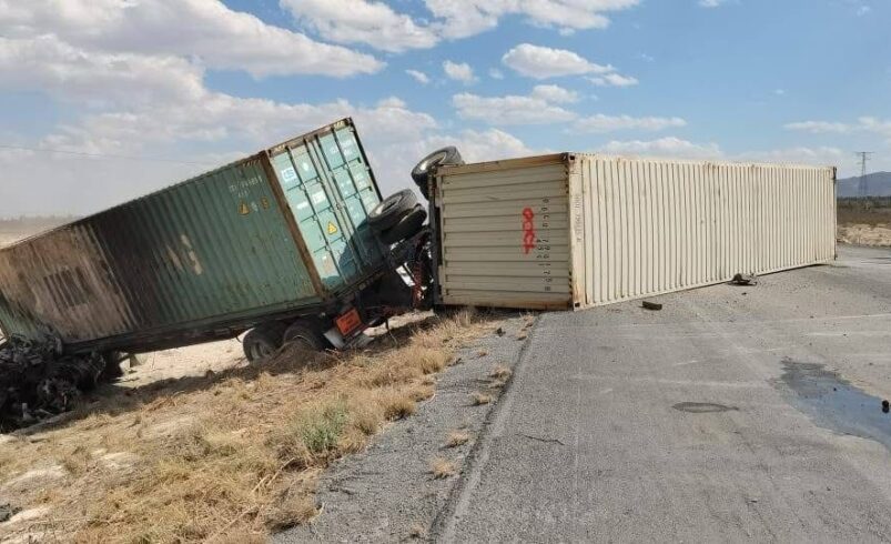 1 muerto y 2 lesionados dejó fuerte accidente en la carretera Saltillo – Zacatecas