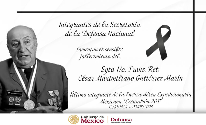 Fallece el último sobreviviente del Escuadrón 201; tenía 100 años
