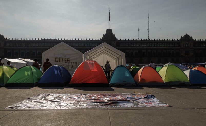 CNTE acuerda levantar el paro y plantón tras más de 15 días de protestas en el Zócalo