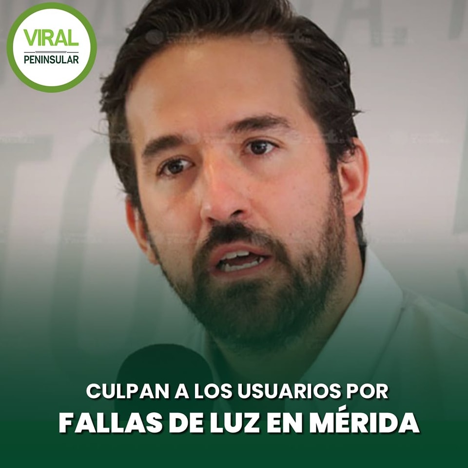 Culpan a los usuarios por fallas de luz en Mérida