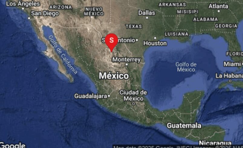 Reportan temblor en Múzquiz de 5.3 grados