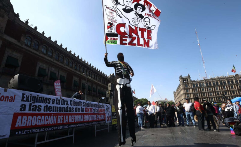 CNTE retira plantón en el Zócalo, pero advierte su regreso; ‘Seremos el doble o el triple’
