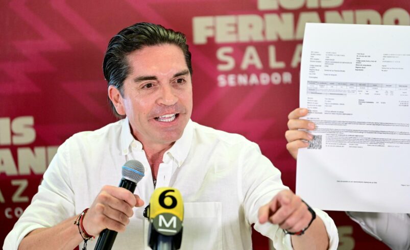 Denuncia senador Luis Fernando Salazar fraude millonario en Simas; acusa al alcalde, Ganem y a chofer