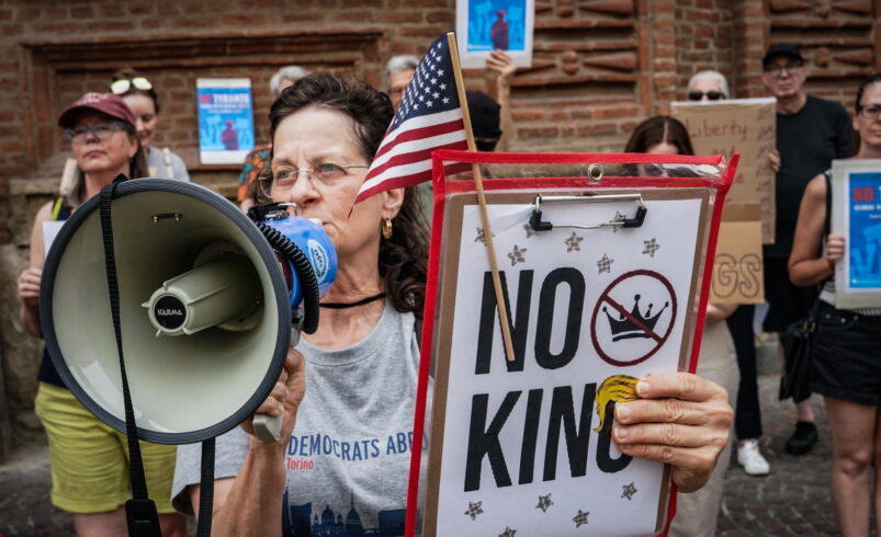 ‘No Kings’ encabeza protestas en EUA contra Donald Trump