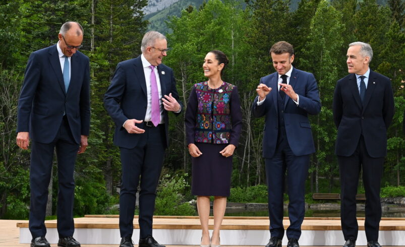 ¿Cómo fue la participación de Sheinbaum en el G7? Con estos líderes se reunió la presidenta