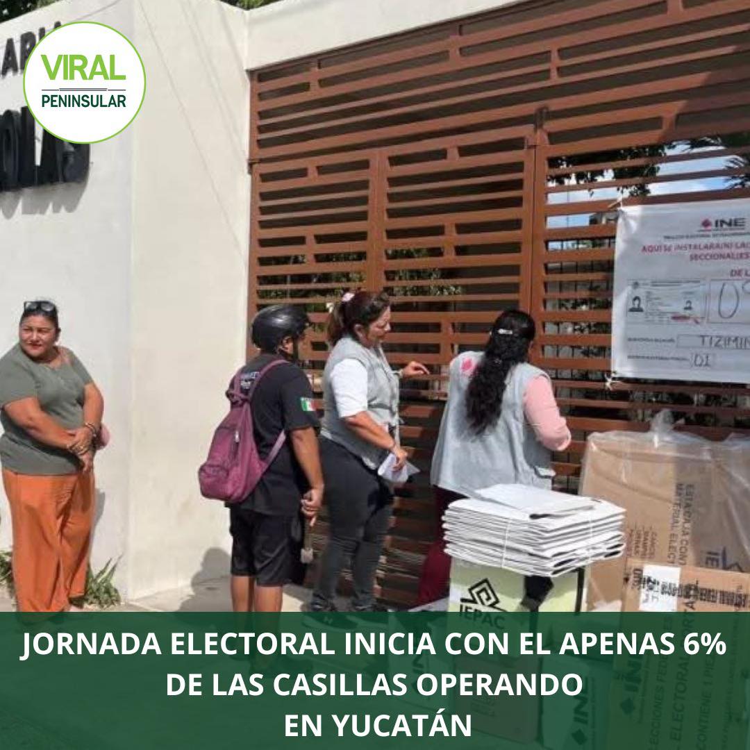 Retrasos y baja instalación de casillas marcan jornada electoral judicial