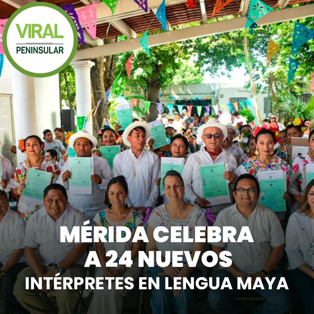 Mérida celebra a 24 nuevos intérpretes en lengua maya