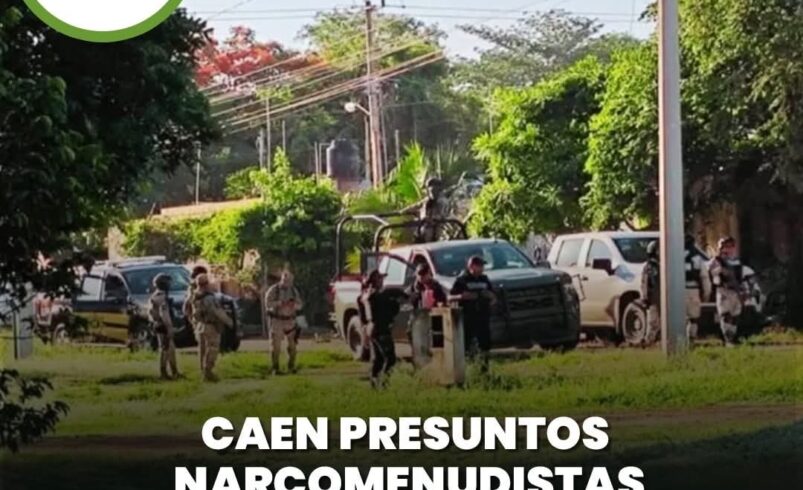 Caen presuntos narcomenudistas en operativo conjunto en Conkal