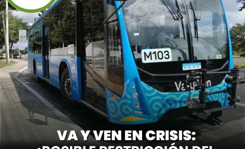 Va y Ven en crisis: ¿Posible restricción del transporte y aumento de tarifa?