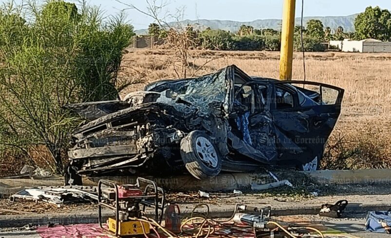 Fatal accidente múltiple en la carretera Matamoros–Torreón deja un muerto y varios heridos