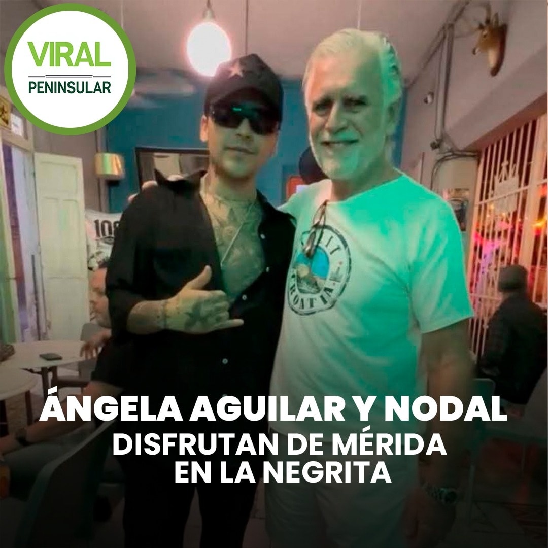 Ángela Aguilar y Nodal disfrutan de Mérida en La Negrita