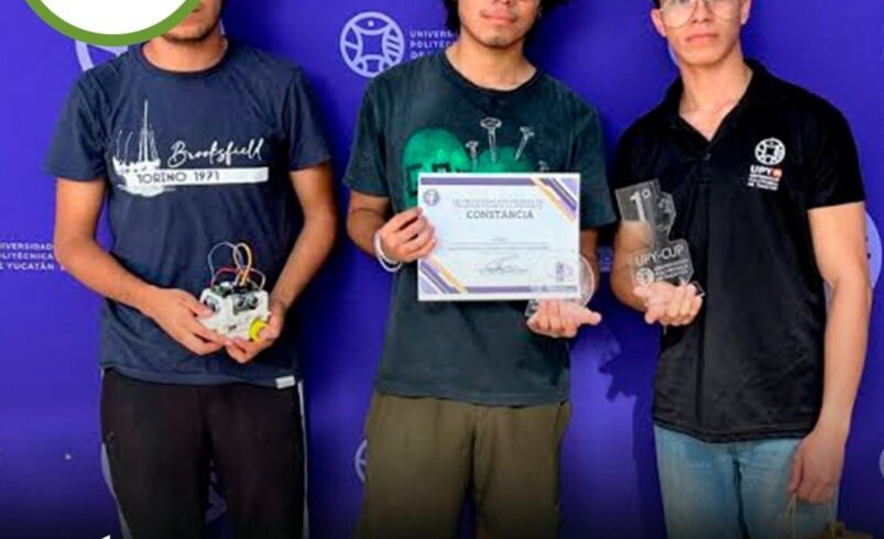 Jóvenes de la UPY triunfan en certamen de robótica