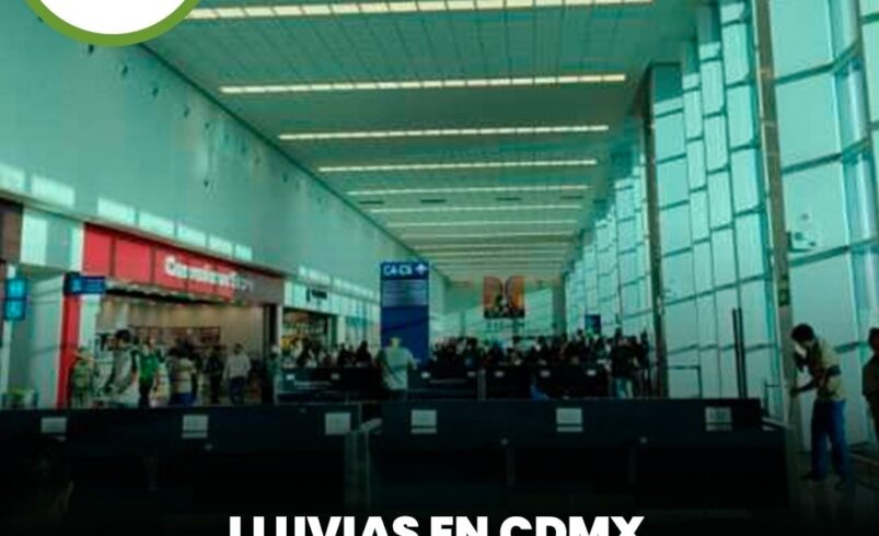 Lluvias en CDMX afectan vuelos entre Mérida y la capital del país
