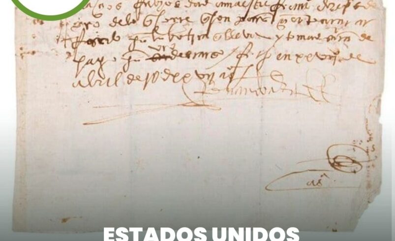 Estados Unidos devuelve a México manuscrito de Hernán Cortés