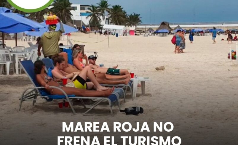 Marea Roja no frena el turismo en Yucatán