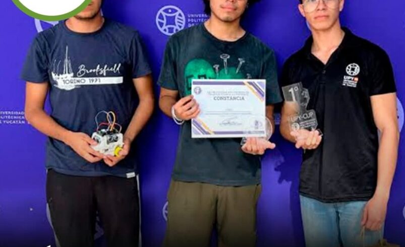 Jóvenes de la UPY triunfan en certamen de robótica