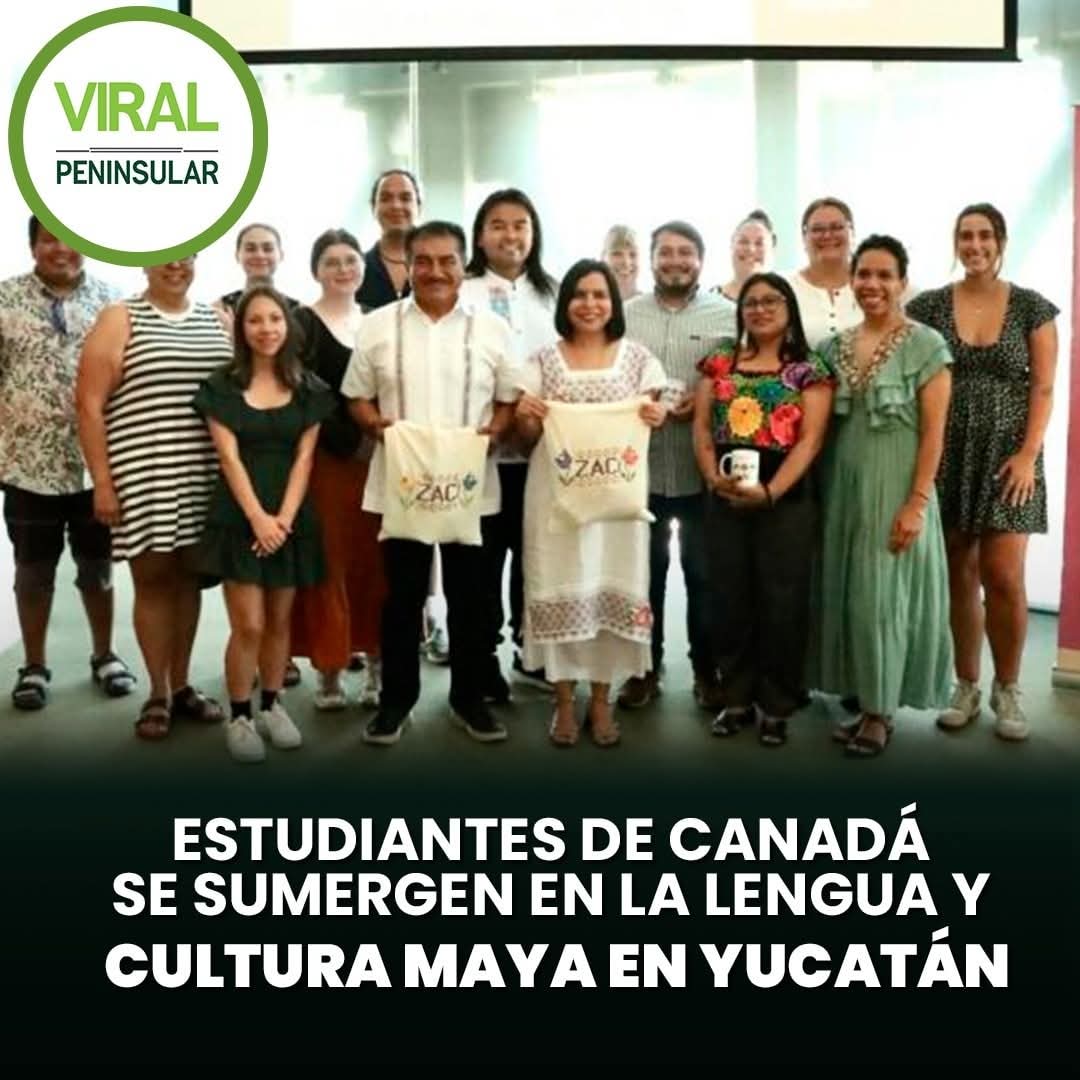 Estudiantes de Canadá se sumergen en la lengua y cultura maya en Yucatán