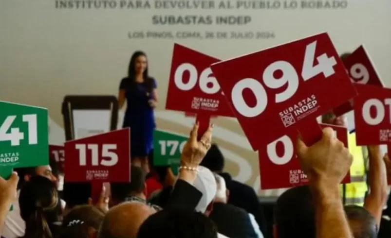 Subasta de bienes recuperados alcanza 40 millones de pesos