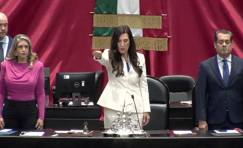 Eligen a panista Kenia López Rabadán como presidenta de la Cámara de Diputados