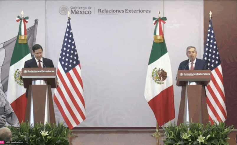 En vivo: Juan Ramón de la Fuente y Marco Rubio ofrecen conferencia de prensa