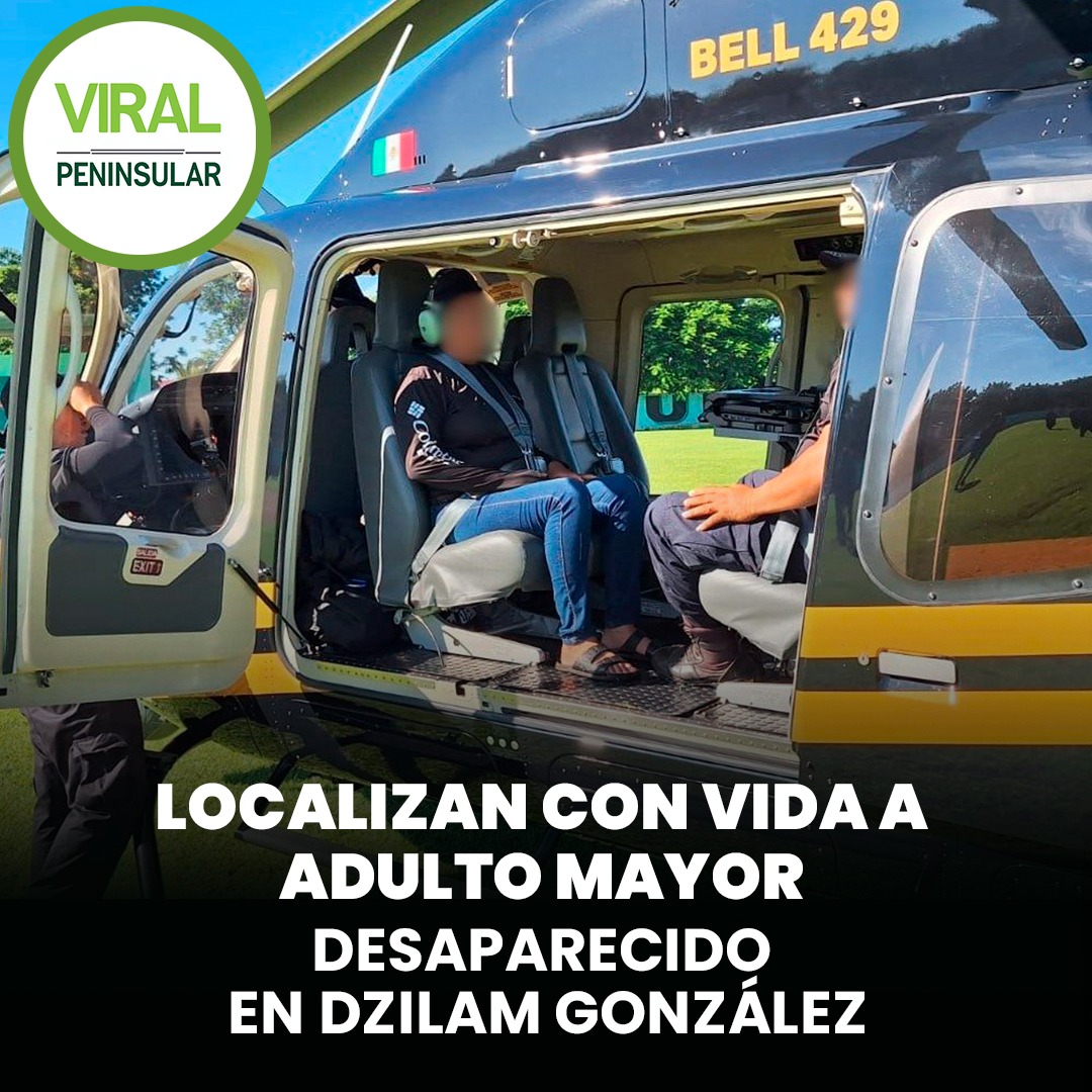 Localizan con vida a adulto mayor desaparecido en Dzilam González