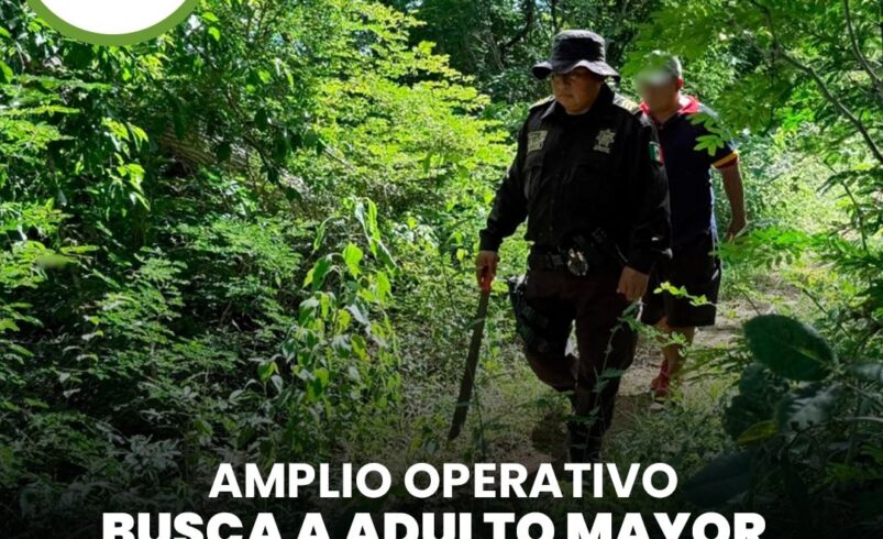 Amplio operativo busca a adulto mayor desaparecido en Dzilam González