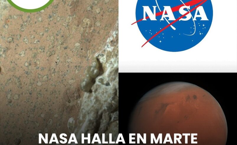NASA halla en Marte posibles señales de vida