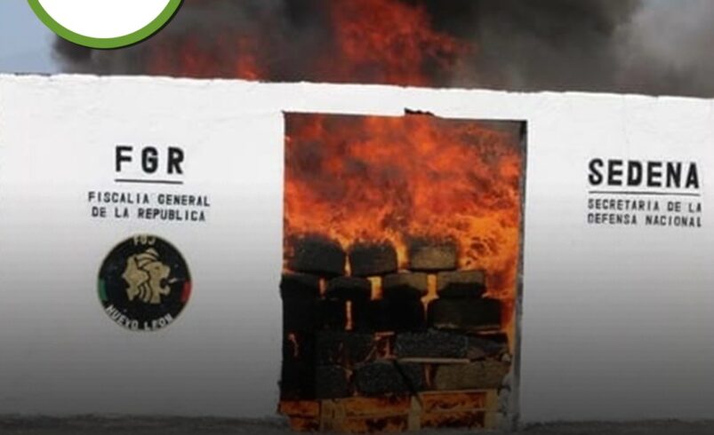 FGR incinera narcóticos asegurada en Yucatán