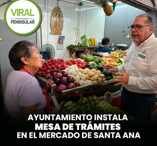 Ayuntamiento instala mesa de trámites en el mercado de Santa Ana