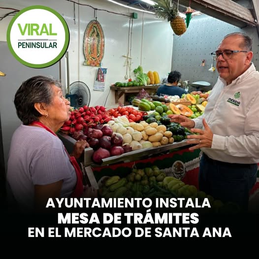 Ayuntamiento instala mesa de trámites en el mercado de Santa Ana