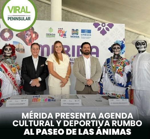 Mérida presenta agenda cultural y deportiva rumbo al Paseo de las Ánimas