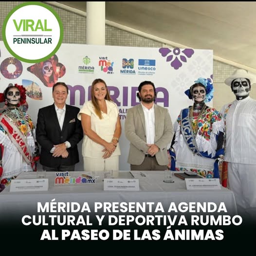 Mérida presenta agenda cultural y deportiva rumbo al Paseo de las Ánimas