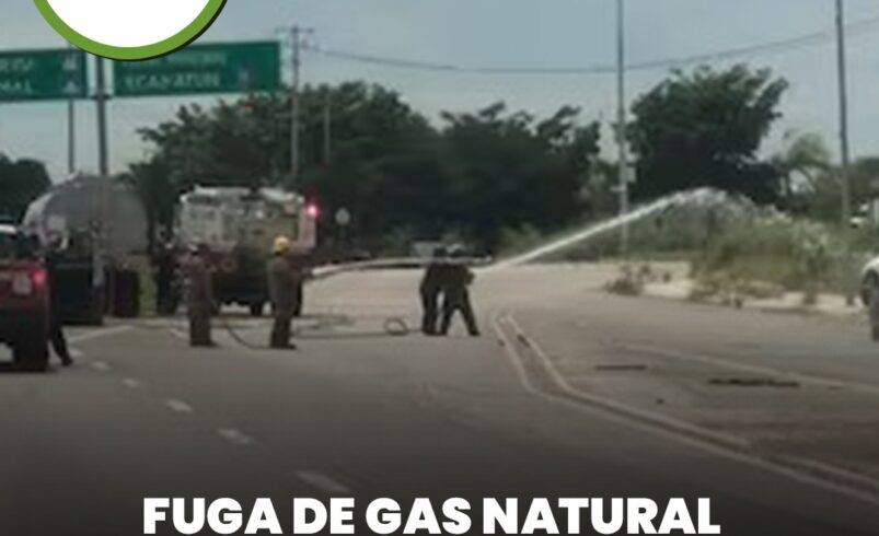 Fuga de gas natural moviliza a cuerpos de emergencia en Mérida–Progreso