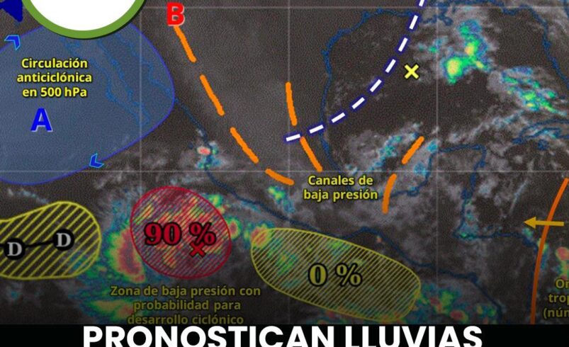 Pronostican lluvias muy fuertes para Yucatán