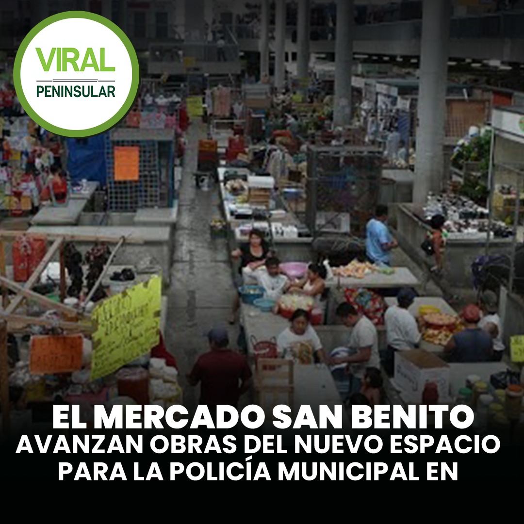 Avanzan obras del nuevo espacio para la Policía Municipal en el mercado San Benito