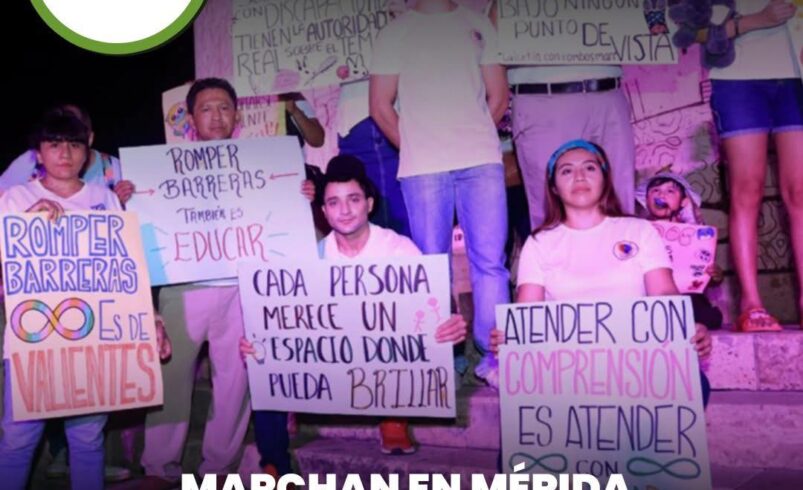 Marchan en Mérida por la salud mental y la discapacidad