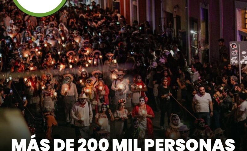 Más de 200 mil personas celebraron el Festival de las Ánimas en Mérida