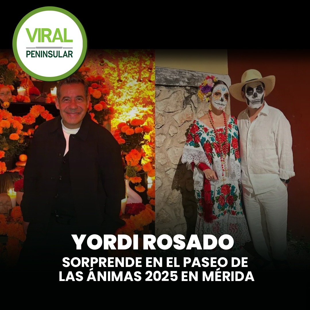 Yordi Rosado sorprende en el Paseo de las Ánimas 2025 en Mérida