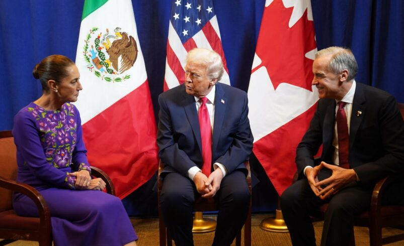 ‘Hablamos principalmente de comercio’, dice Trump sobre reunión con Sheinbaum y Carney