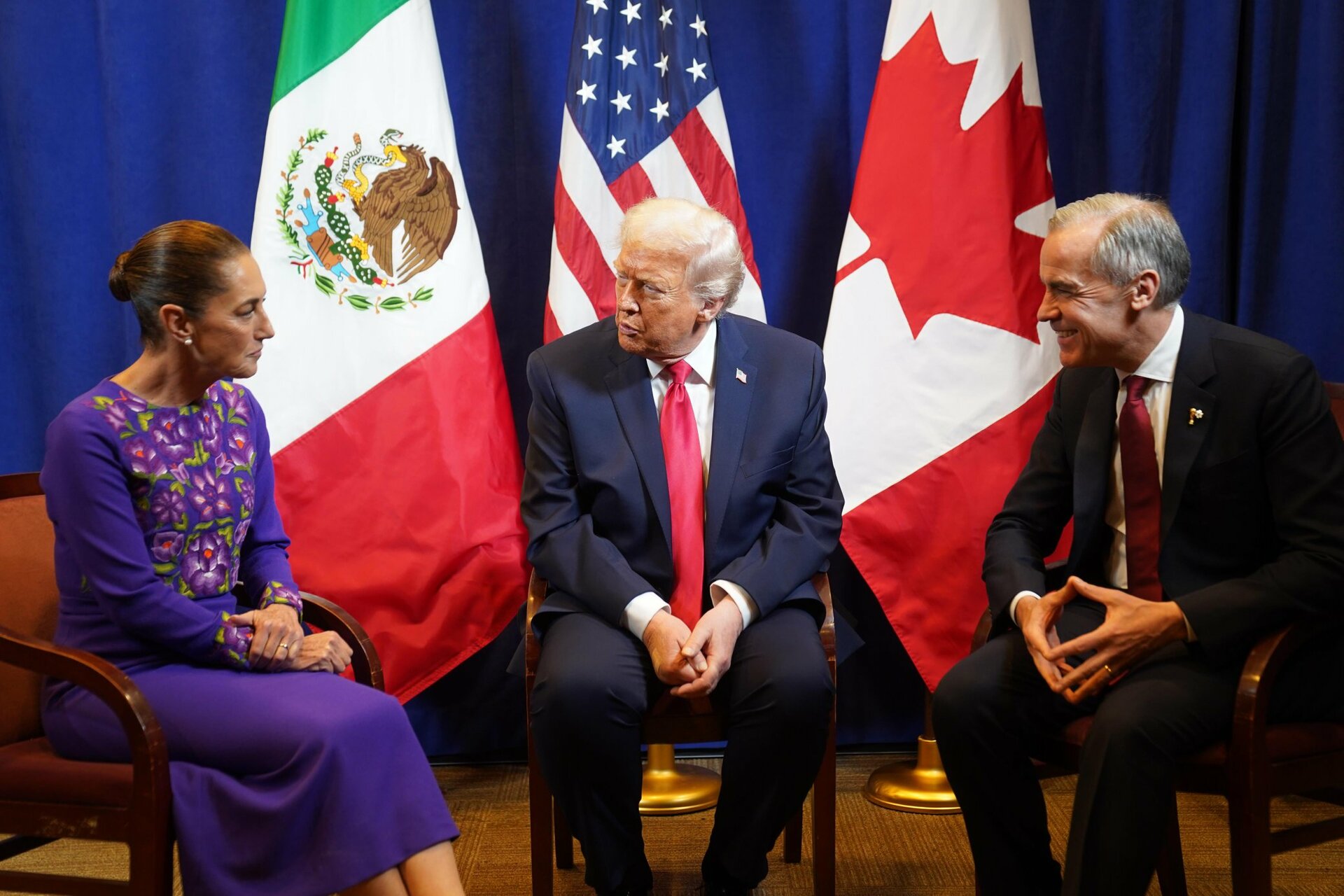‘Hablamos principalmente de comercio’, dice Trump sobre reunión con Sheinbaum y Carney