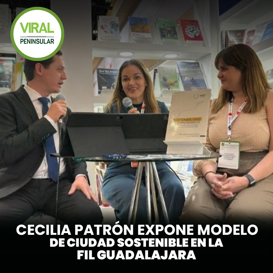 Cecilia Patrón expone modelo de ciudad sostenible en la FIL Guadalajara