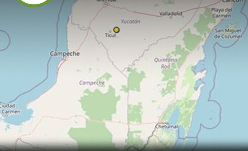 Temblor de magnitud 4.1 sorprende a Ticul durante la noche