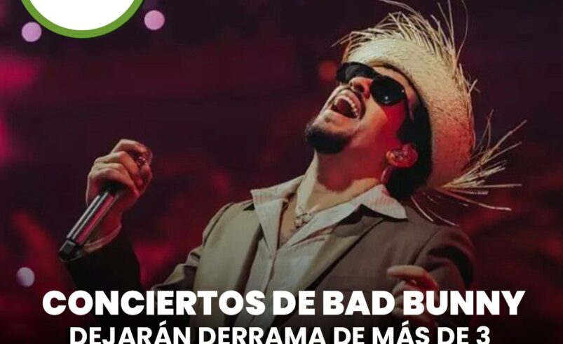 Conciertos de Bad Bunny dejarán derrama de más de 3 mil millones en CDMX