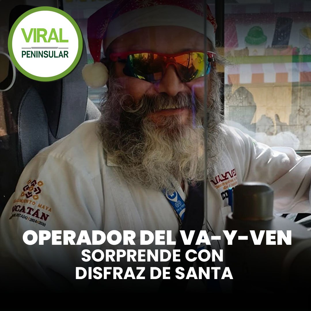 Operador del Va-y-Ven sorprende con disfraz de santa