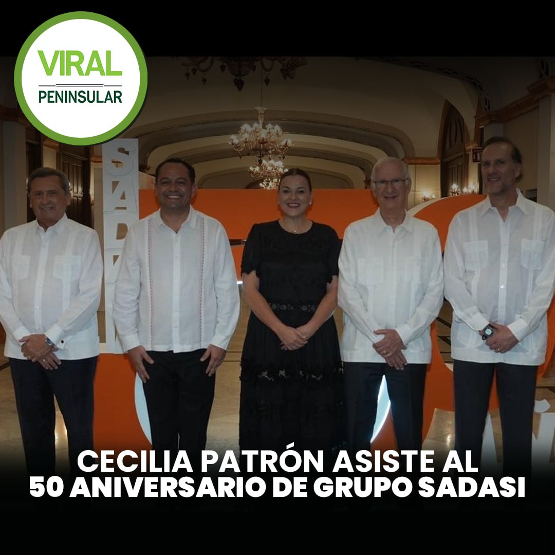 Cecilia Patrón asiste al 50 aniversario de Grupo SADASI