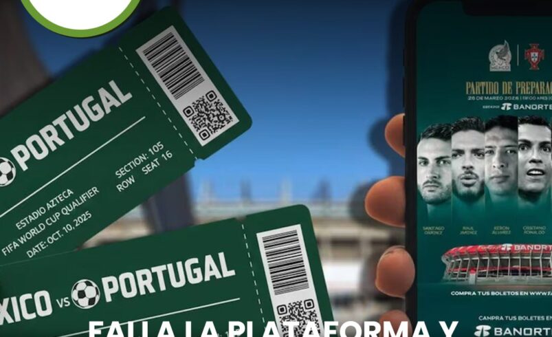 Falla la plataforma y se detiene la preventa de México vs Portugal