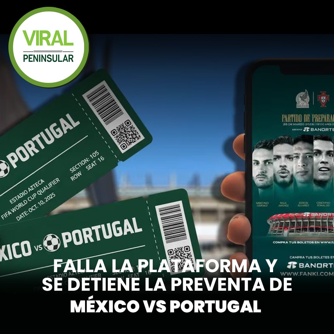 Falla la plataforma y se detiene la preventa de México vs Portugal