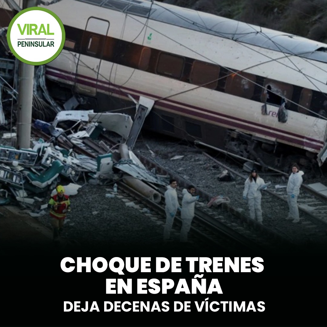 Choque de trenes en España deja decenas de víctimas