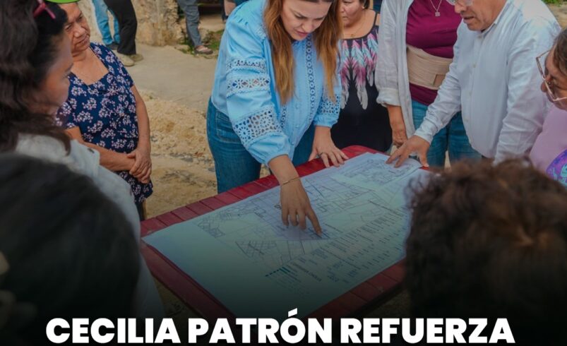 Cecilia Patrón refuerza vialidades y servicios en Cholul